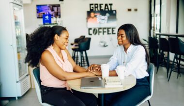 happy women enjoying coffee at lagos cafe