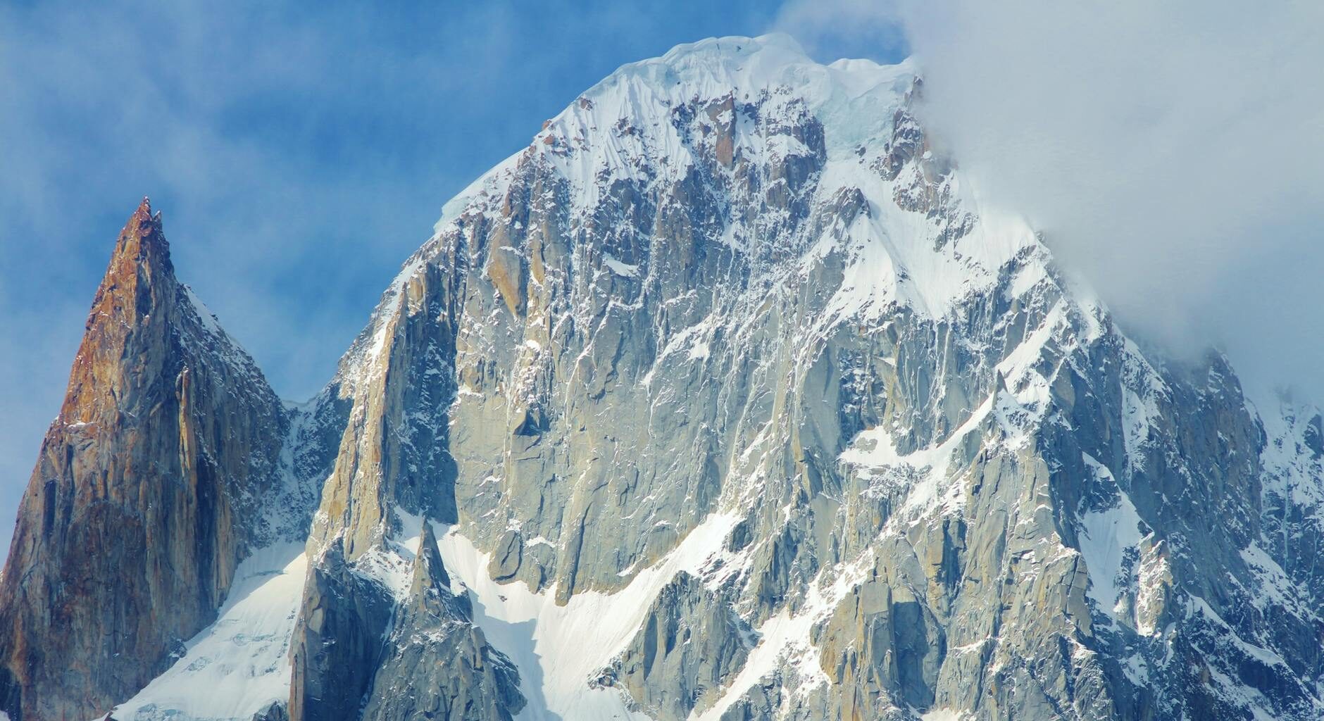 ice covered mountain