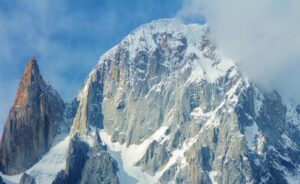 ice covered mountain