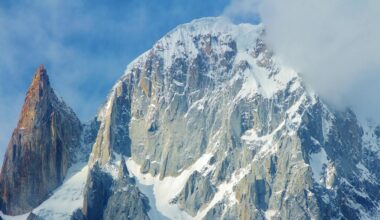 ice covered mountain