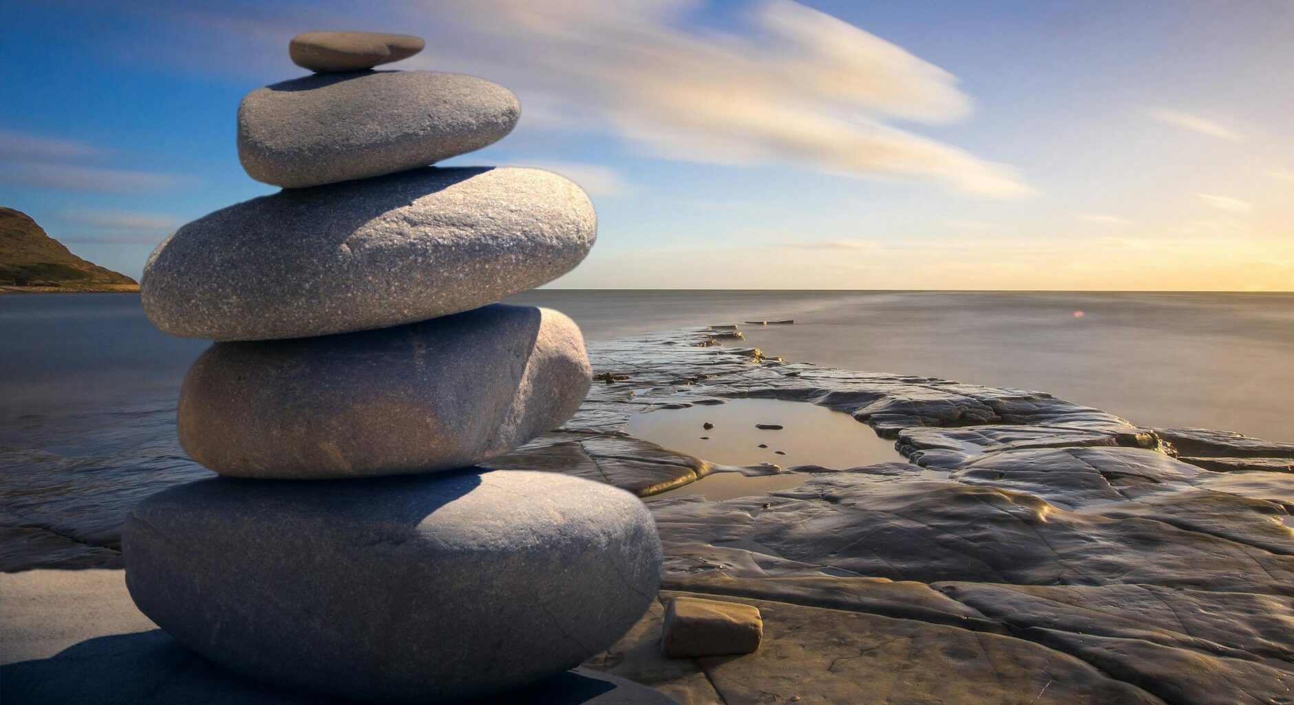 stacked of stones outdoors