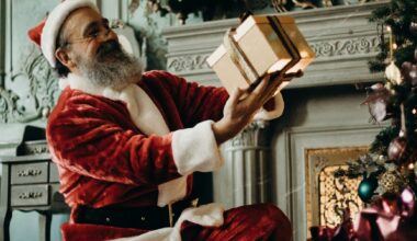 man holding gift box