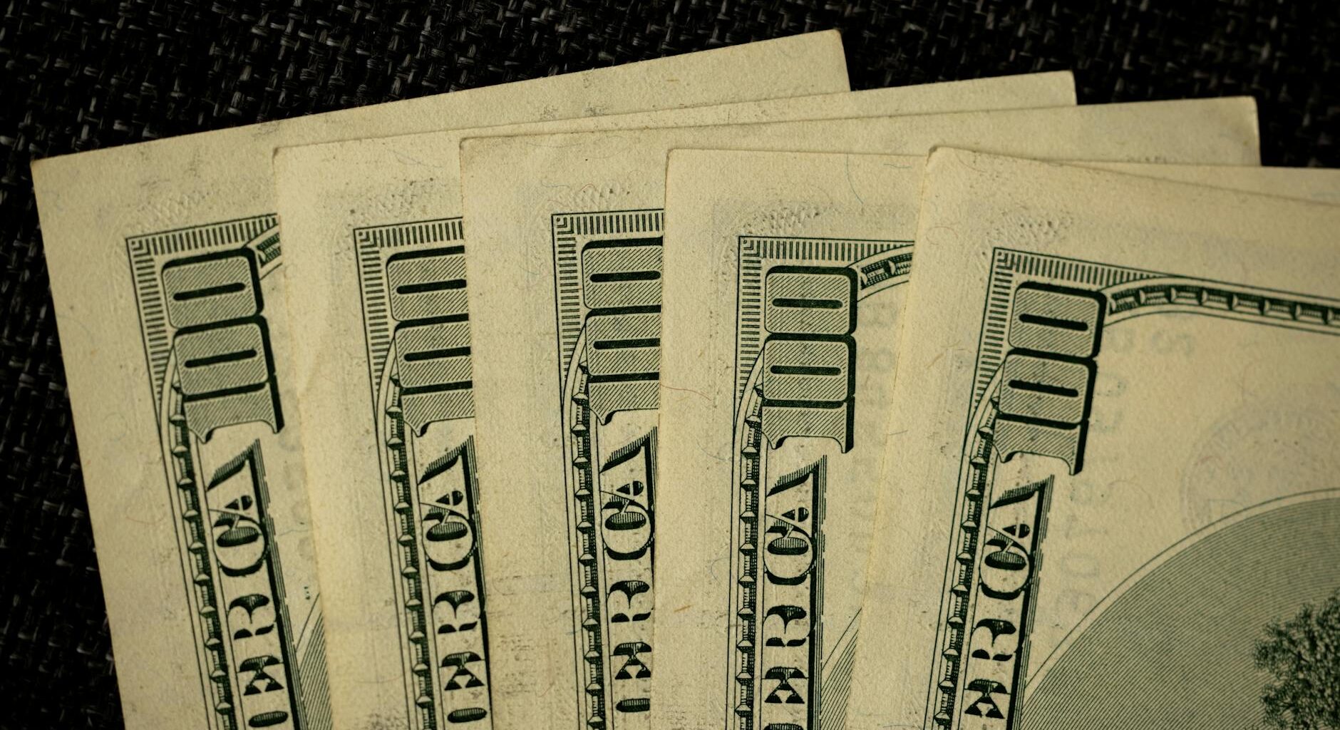 close up shot of dollar bills