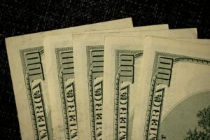 close up shot of dollar bills