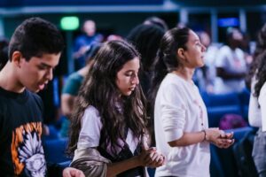 people in a church
