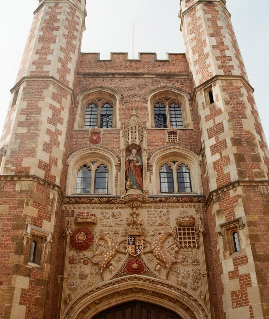 grand main gate of st john s college cambridge