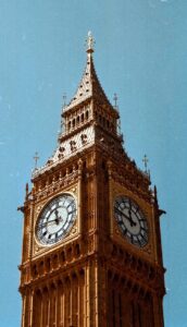 low angle shot of the big ben under clear blue sky london england