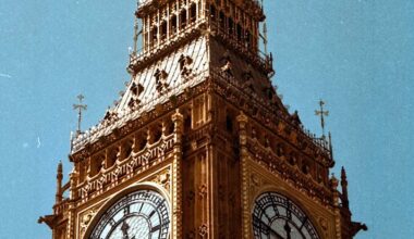 low angle shot of the big ben under clear blue sky london england