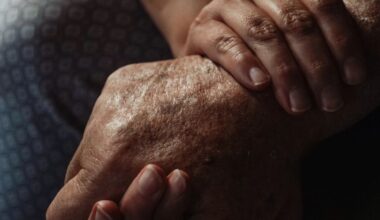 a close up shot of people holding hands
